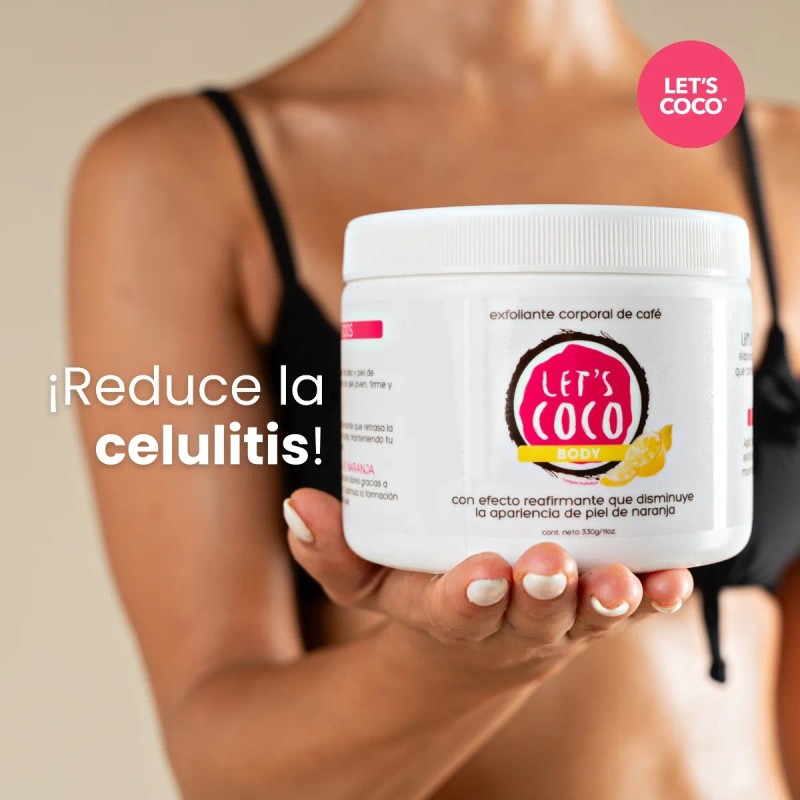 Let´s Coco | Exfoliante Natural De Café Anti Celulitis Tarro
