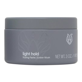 Black Wolf Hair Styling Paste for Men, Light Hold - Water Based Hair Styling Product for All Hair Styles & Types - Barber Grade Non-Greasy & Long Lasting Wax - Add Texture & Volume, 3 oz