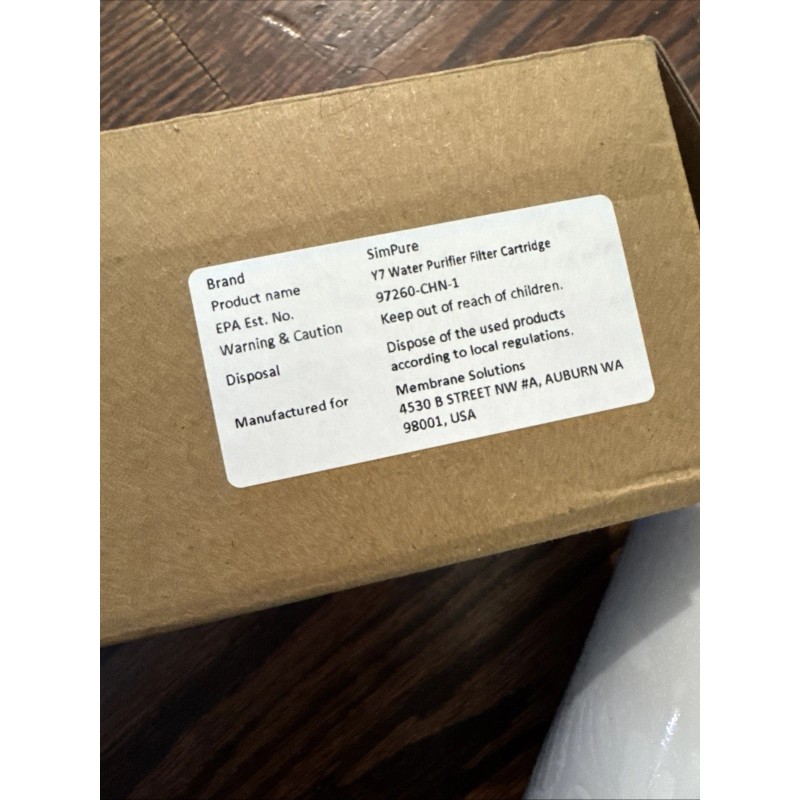 Simpure Lot Of 3 SimPure Y7P/Y7P Series RO Filter Replacement