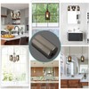 Voguad Smoke Gray Modern Glass Cylinder Lamp Shade, Replacement Glass