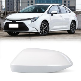 Car Rearview Mirror Cap Cover For Toyota Corolla 2019 2020 2021 2022 Side Mirror Cap (Pearl White, Left)
