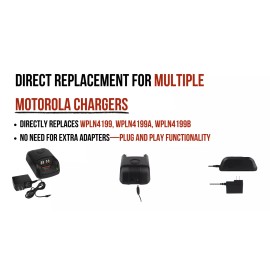 Banshee WPLN4199B IMPRES Single-Unit Rapid Charger, Base and AC Adaptor for Motorola