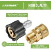 YAMATIC Quick Coupler Adapter for Pressure Washer M22-14mm to 3/8"