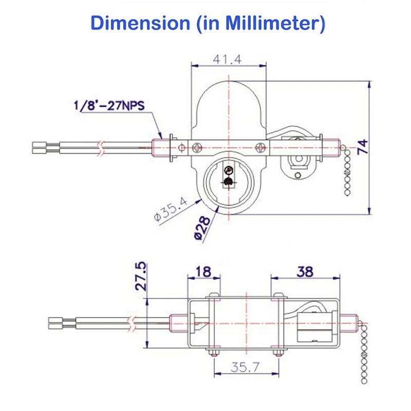 Ceiling Fan Light E-27 Multi Lampholder Socket Switch Zing Ear