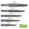 Bestgle 10 Pcs Screw Extractor Set High-Speed Steel Easy Out