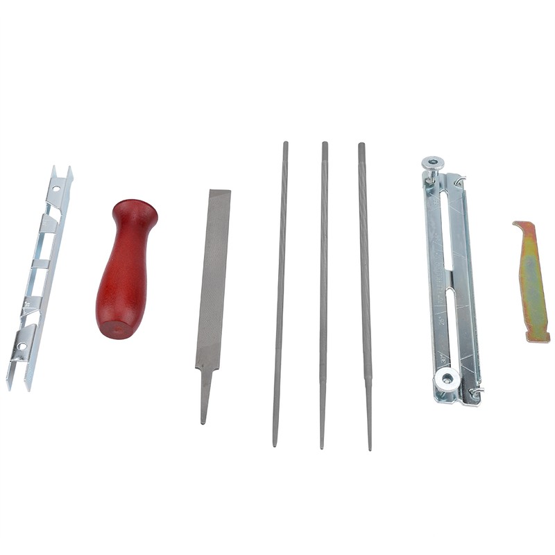 8Pcs/Set Chainsaw Files Depth Gauge Chain Saw Sharpening Tool Kit