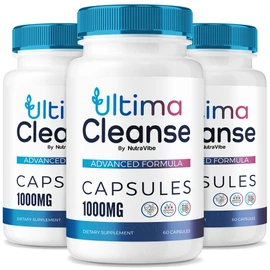 (3 Pack) Ultima Cleanse Capsules – The Ultimate Cleanser | Natures Secret for Gut & Digestion, Supports Detox & Microbiome Balance | UltimaCleanse Pills Gentle, Easy-to-Take Formula (180 Capsules)