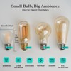 AMDTU Vintage E26 LED Edison Bulb 40W Small Globe 2700K