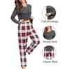 SWOMOG Women Matching Pajamas Set Christmas Pjs Long Sleeve Top