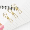 50PCS Small Gold Paper Clips, Multi-Purpose Metal Wire Hollow Invoice