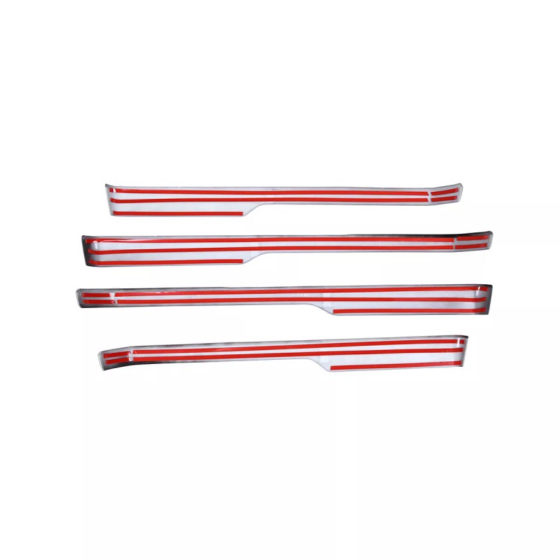 Unbranded ABS Interior Door Panel Trim Strips Matte Black 4pcs