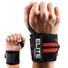 Elite Fitness Muñequeras de Soporte con Sujetador de Pulgar (PAR),