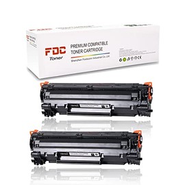 FDC Print Toner CB436A 36A Toner Cartridge Compatible for HP Laserjet M1522n M1522nf MFP P1505 P1505n M1120 M1120n Printers Ink 2,000 Pages (2-Pack )