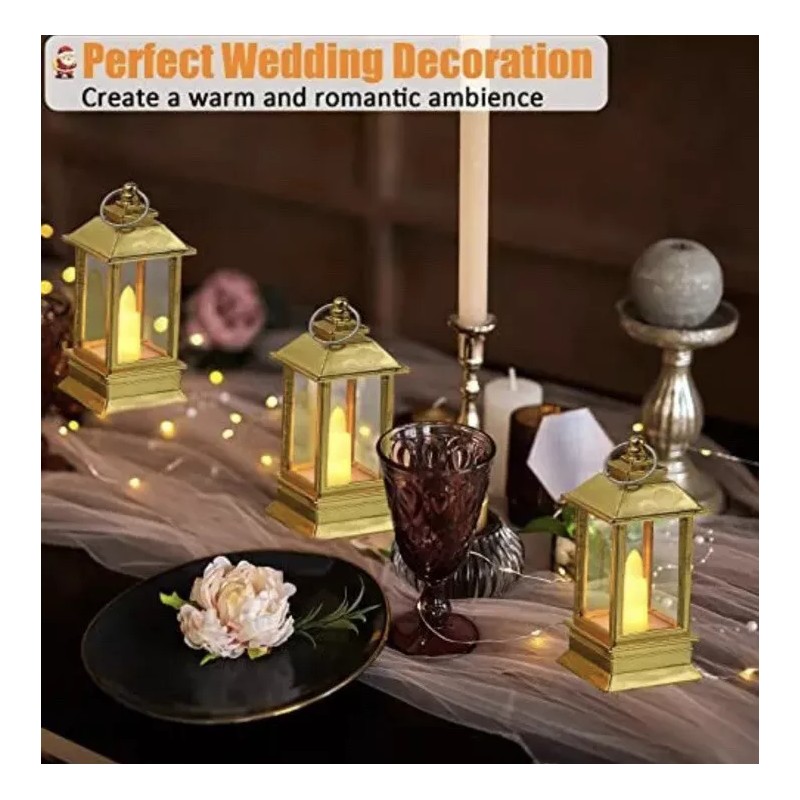 Tuanse 24 Pack Mini Lanterns Bulk Small Lanterns Decorative with