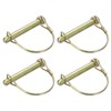 sourcing map 4Pcs 13/32" x 2-3/4" Linch Pin with Ring,