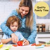 Kibbidea 子ども安全包丁 かわいい子供用包丁 手が切れない ステンレス 先丸 こどもナイフ