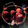LOVGIFSET Flamingo Anklet Flamingo Ankle Bracelets for Women Sterling Silver