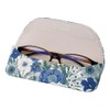Pearl Eyeglass Case, Eyeglass Case, Semi-Hard Case, Magnetic, Unisex, Flower