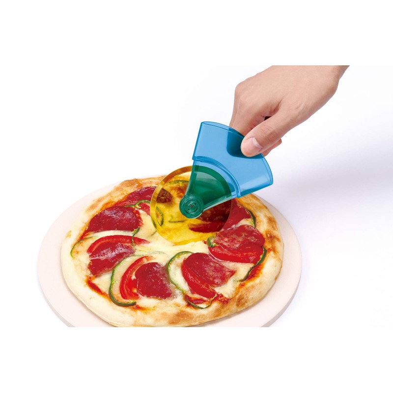 Kokubo KK-424 Pizza Cutter, Swing Pizza Cutter, Cool, 3.5 x