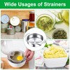 2 Pcs Metal Tuna Can Strainer, Stainless Steel Strainer, Food