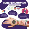 Papierdrachen 6 Full Face Tattoos for Sticking from Germany -