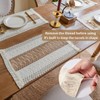 BIPASION Placemats Set of 4 - Natural Cotton Burlap Table