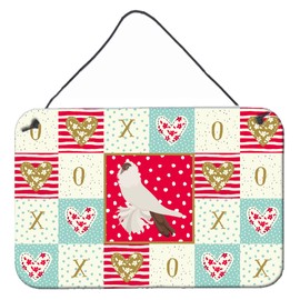 Caroline's Treasures German Helmet Pigeon Love Door Hanging Prints Wall-Decor, Multicolor