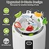Portable Personal Blender 17oz, USB-C Rechargeable Smoothie and Shake Maker