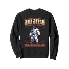 Jiu Jitsu Mind Over Muscle - Grappling BJJ Gorilla Sweatshirt
