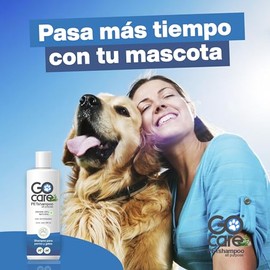Go Care  Shampoo Hipoalergénico de Romero y Aceite Esencial Melissa para Perros y Gatos - 100 Natural - Limpieza y Cuidado Integral para tu Mascota - 