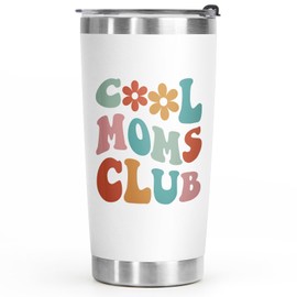 Aurahouse Mom Christmas Gifts-Cool Moms Club Tumbler 20 Oz, Mom Birthday Gifts from Daughter Son, New Mom, First Time Mom Gifts, Pregnancy Postpartum Gifts for Women, Mothers Day Gifts Coffee Cup