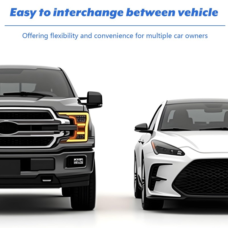 Homakover EZ Pass Organizer Holder with Strap, Toll Transponder Holder,