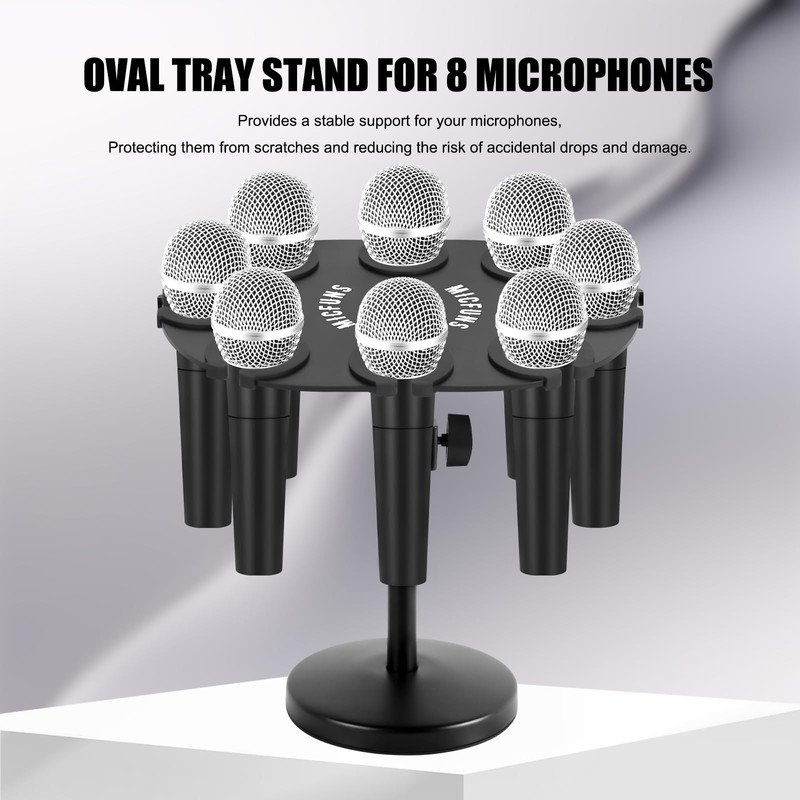 Micfuns TM100 Multi Microphone Holder For Mic Stand - Square