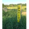 100 Per Pack Posted Yellow Private Property Sign by WristCo