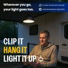 LEONLITE 3CCT Solar Powered Pendant Light, 50%/100% Dimmable, Auto Dusk