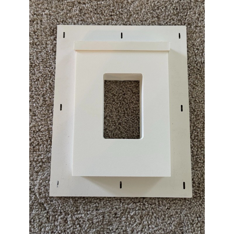 SturdiMount Receptacle Mount - Trim White - 6" x 8.5"