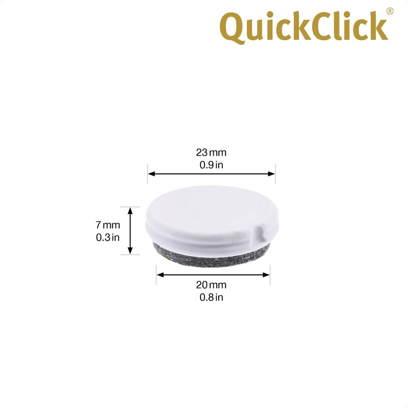 Wagner QuickClick® Furniture Gliders Chair Gliders Reversible Wool Felt +