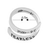 Gleamart Inspirational Ring Stainless Steel Engraved Ring Gift Be Fearless