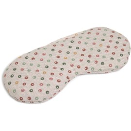 Organic Eye Pillow "Dots" - Cooling Mask & Cooling Pad for the Eyes. The Natural Alternative to Gel Eye Mask - Linseed Pillow
