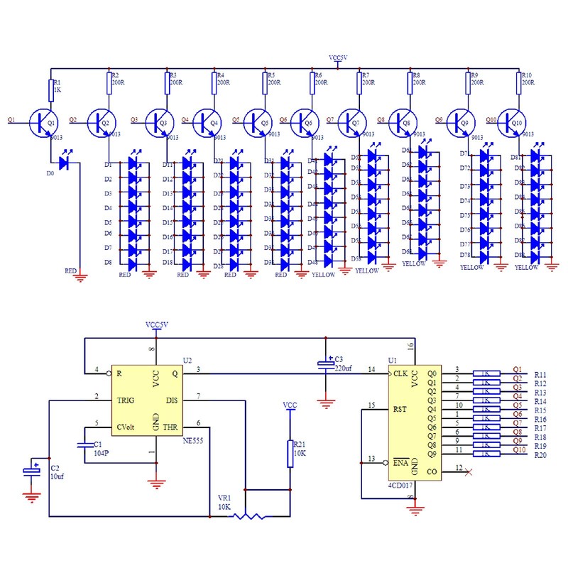 Gikfun Electronic LED Flashing Lights Soldering Practice Board PCB DIY