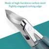Eagle Beak Beveled Nail Clippers, Wide Jaw Opening Anti-Splash Slanted