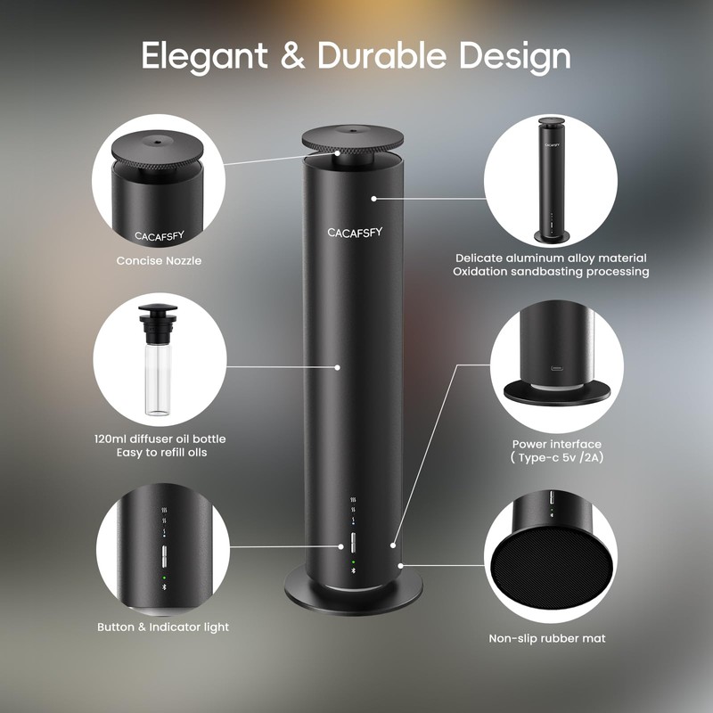 Waterless Essential Oil Diffuser for Large Room up to 1000