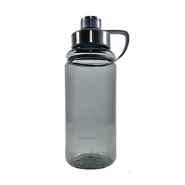 Termo de plástico transparente para agua de 1000 ml (AZUL)