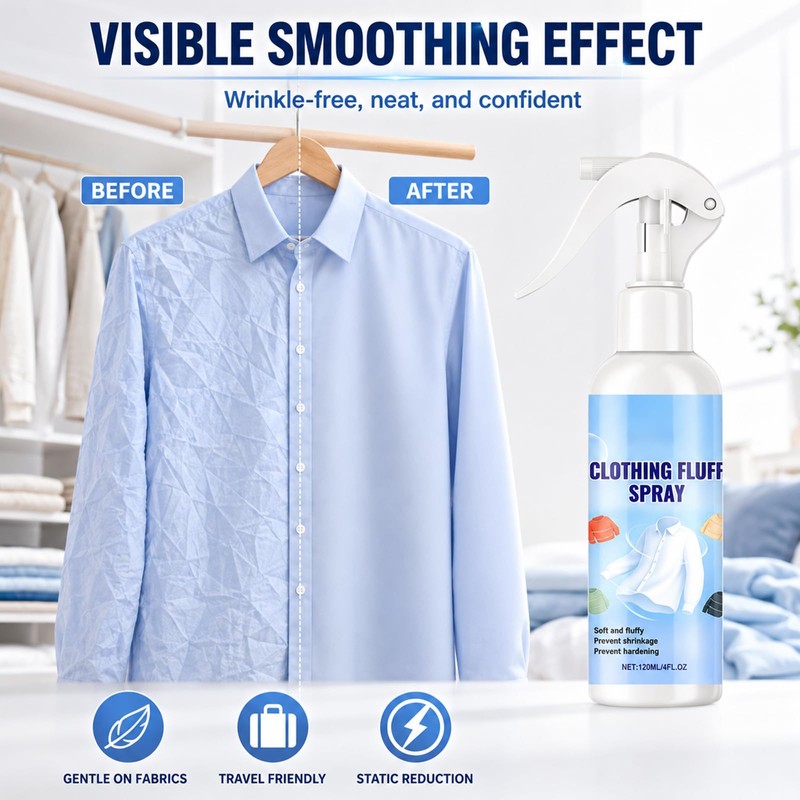 2026 New Instant Wrinkle Releaser Spray, All In One Wrinkle