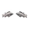 Fish Design Cufflinks for Men Presented in an Onyx Art