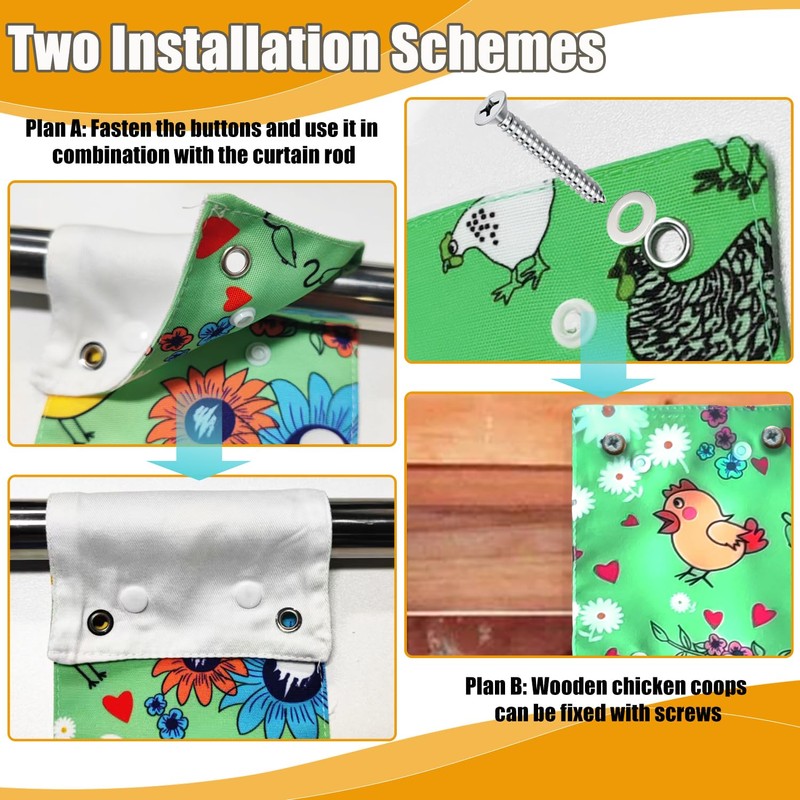Chicken Nest Box Curtains - Home Partition Curtain for Laying