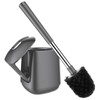 SetSail Toilet Brush and Holder, Self Closing Lid Toilet Bowl