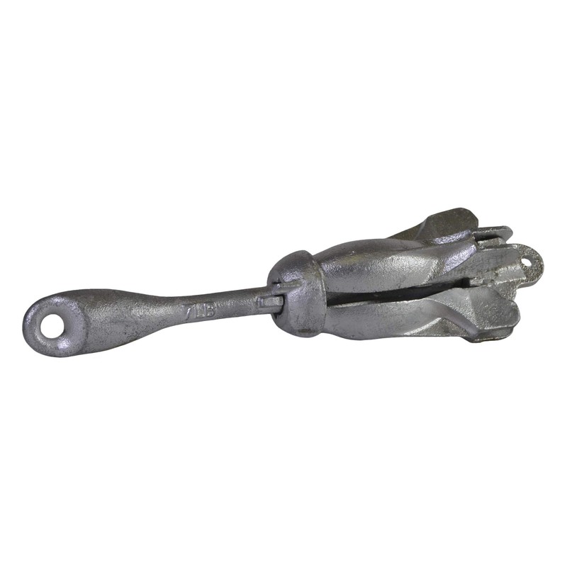 MarineNow Galvanized Folding Grapnel Boat Anchor - Choose by Weight