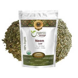 Organic Way Neem Leaf Cut and sifted | Herbal Tea | Premium Neem Leaf | USDA Certified | Non GMO & Gluten Free | Origin - India (8 oz - 1/2 lbs)