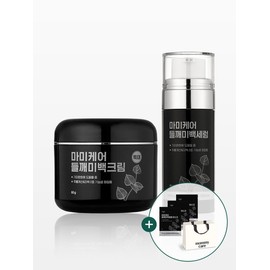 [Free 3 perilla packs in shopping bag] 80g perilla seed large-capacity cream + 50ml perilla seed whitening serum / [쇼핑백들깨팩 3매 증정] 들깨 대용량 크림 80g + 들깨 미백 세럼 50ml